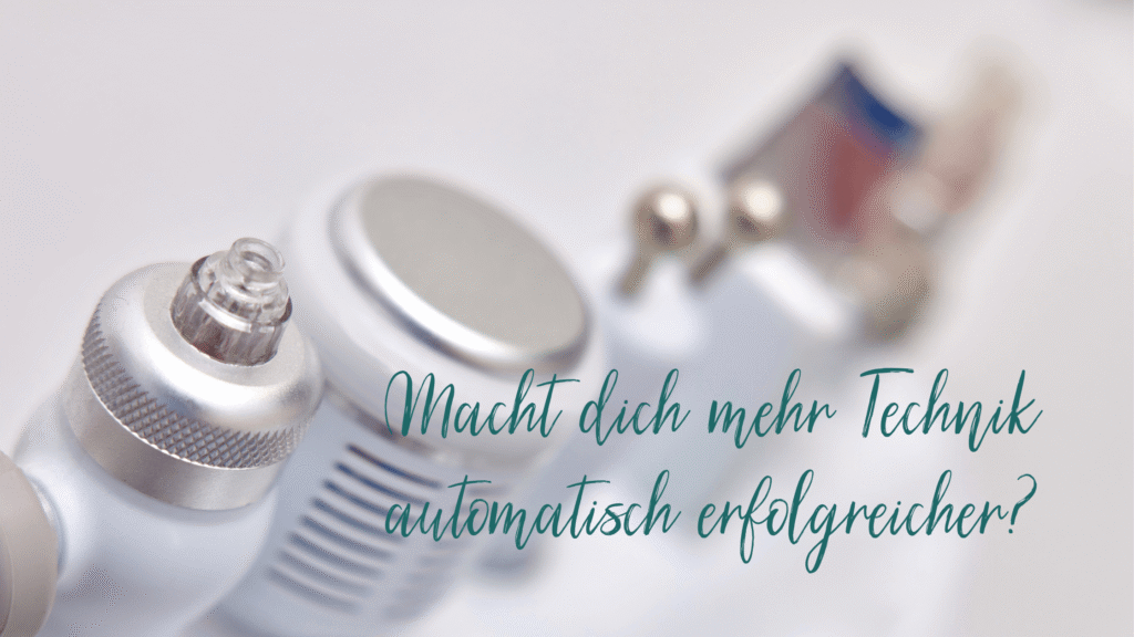 Gerätewahl im Kosmetikstudio