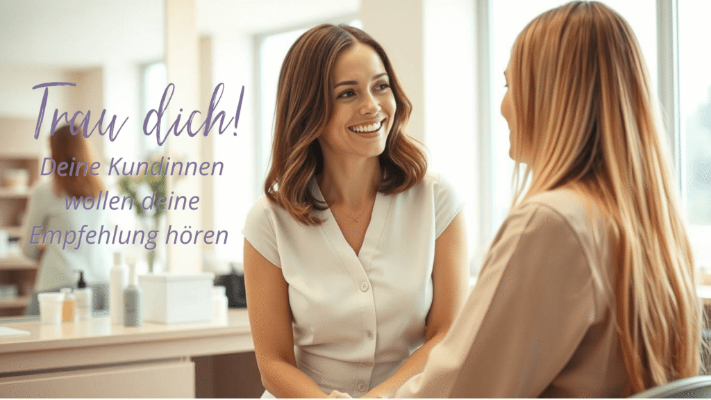 Verkaufen im Kosmetikstudio