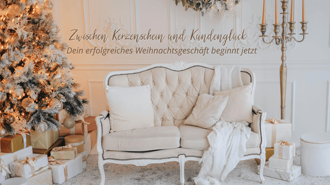 Weihnachtsgeschäft Kosmetikstudio vorbereiten