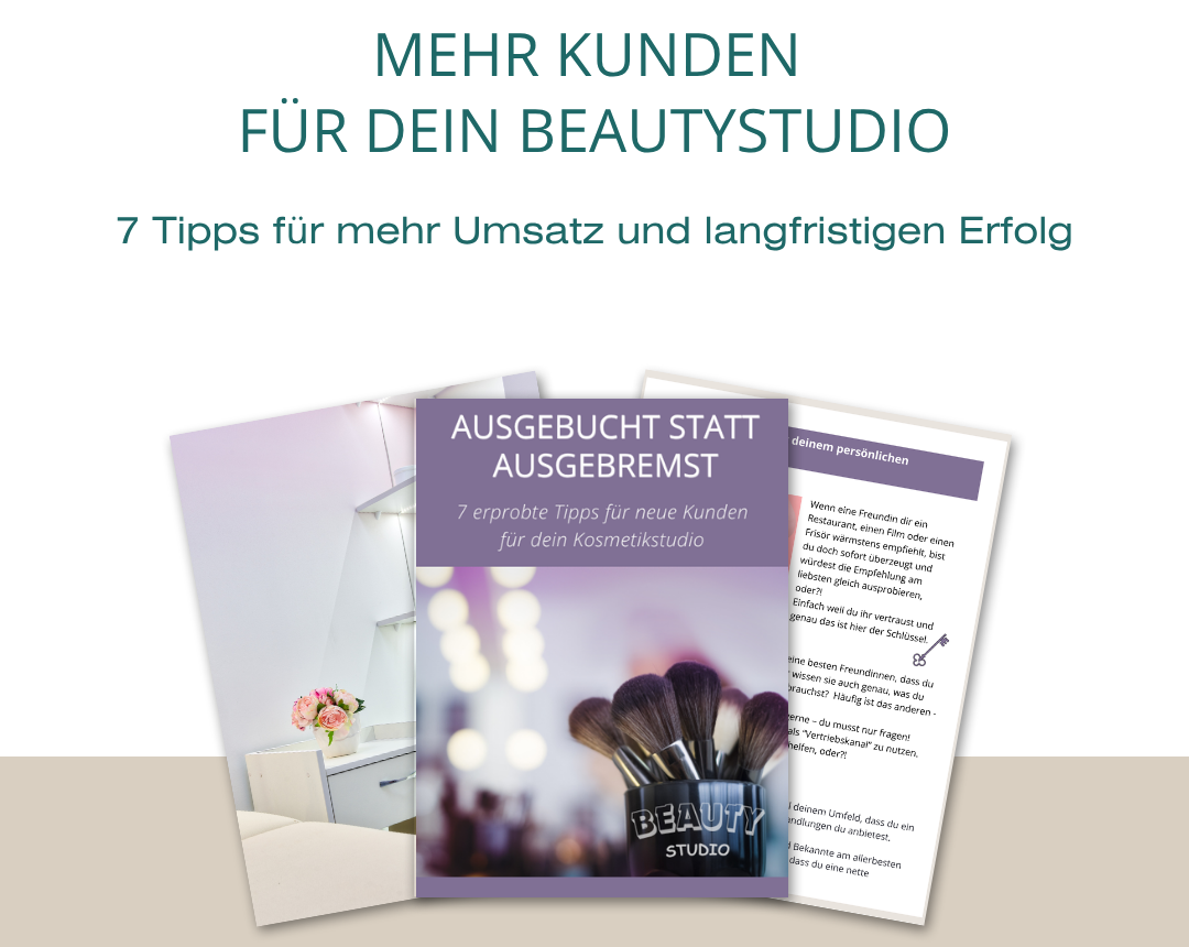 Titelbild Freebie Kunden gewinnen für dein Kosmetikstudio